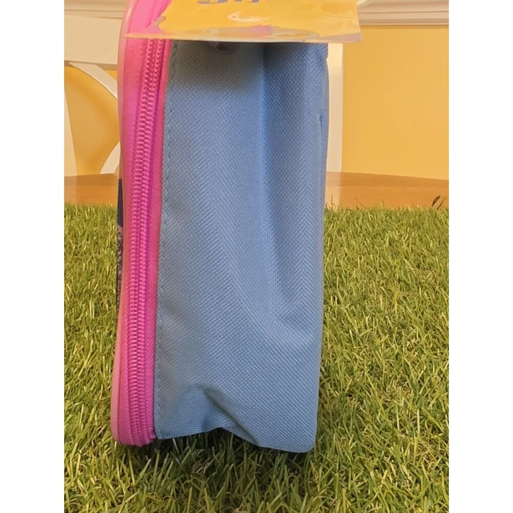 Disney STITCH Insulated Lunch Box Tote Blue & Pink BPA-Free Bag NWT 9.5